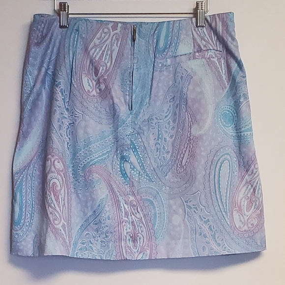 Vintage Tail  Blue and Purple Paisley Print 2 Pc. Golf Skort Set Large - Picture 9 of 9
